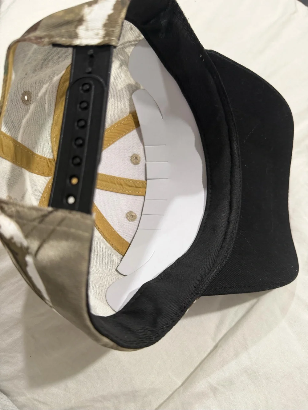 JUSTIN BIEBER Coachella Camouflage Distressed Baseball Cap - Brown & Black